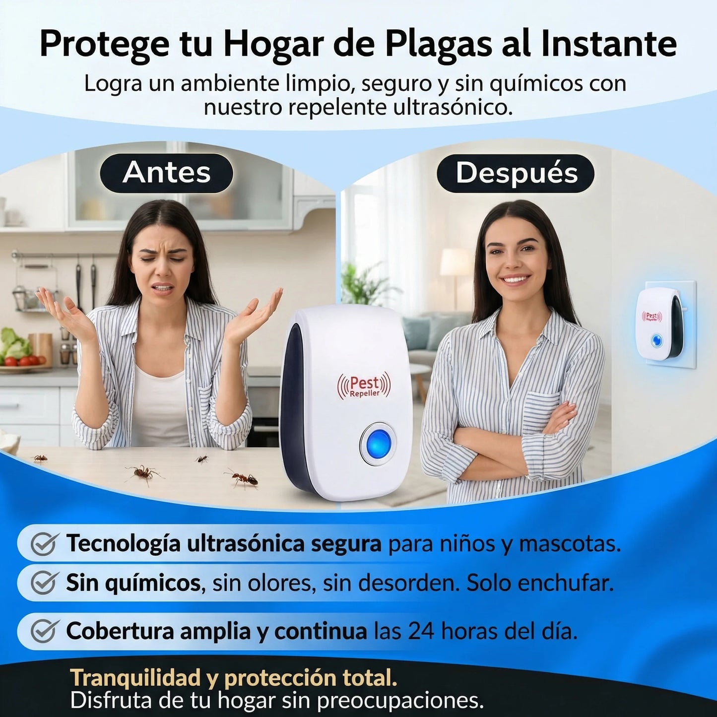 REPELE TU HOGAR DE GRILLOS - REPELENTE ULTRASONICO