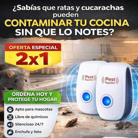 Repelente Ultrasonico de Plagas | Promo 3x1