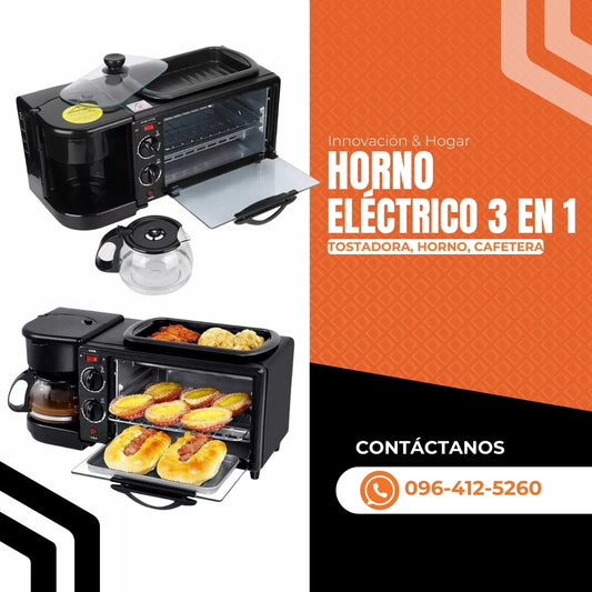 HORNO ELÉCTRICO 3 EN 1