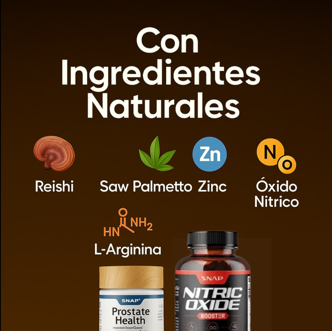 2x1: NITRIC OXIDE + PROSTATE HEALTH, Bienestar masculino natural y efectivo