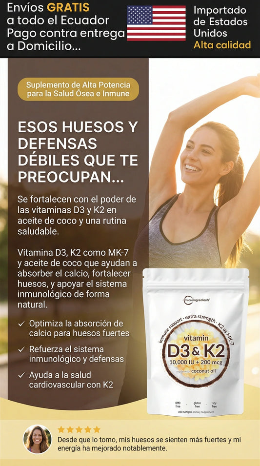 MICROINGREDIENTS: SUPLEMENTO DE VITAMINA D3 & K2