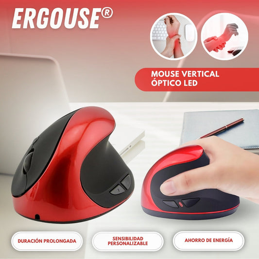 Ergouse: Mouse Vertical Óptico Led