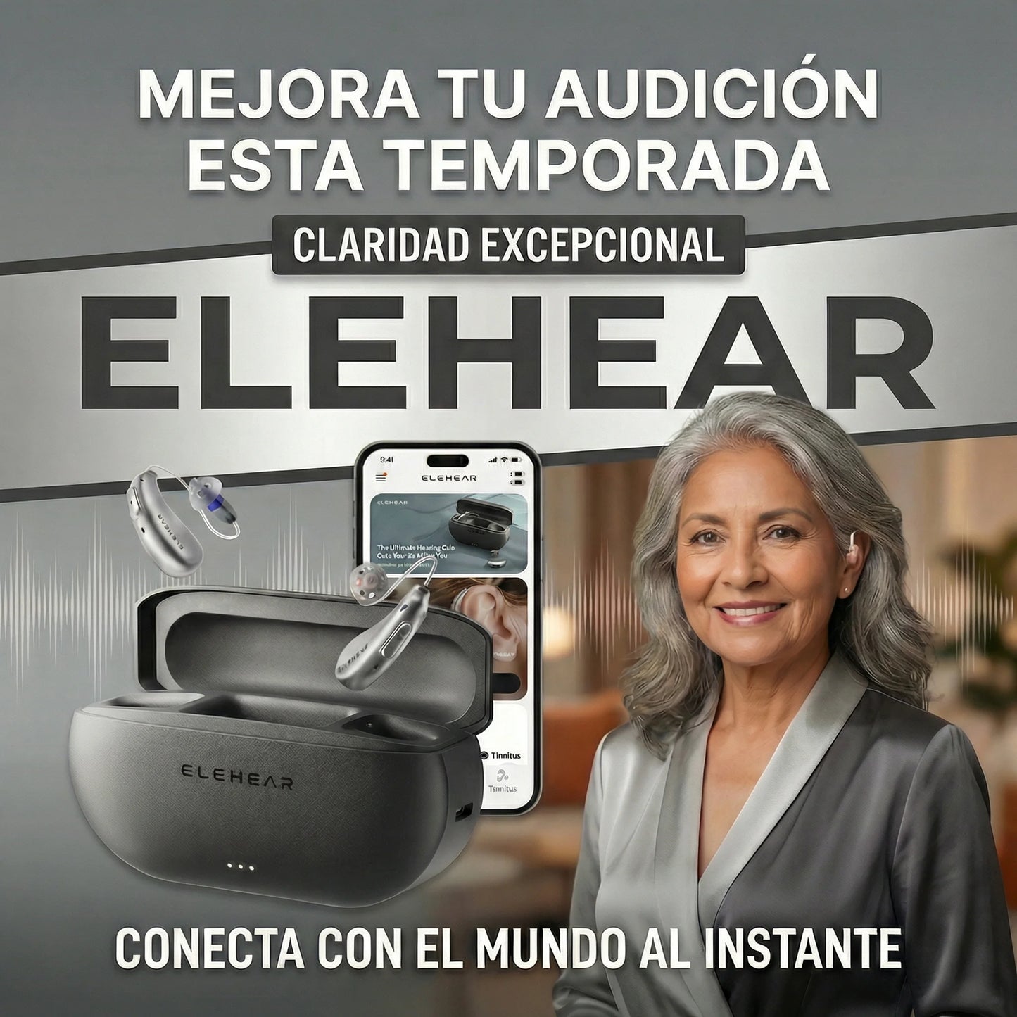 ELEHEAR: AUDIFONOS INVISIBLES RECARGABLES